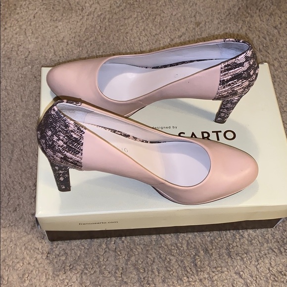Franco Sarto Shoes - Nude and snakeskin heels 😍😍😍